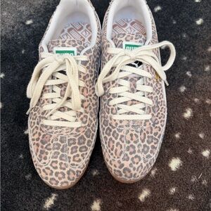 Puma Women's Beige Leopard Sneakers